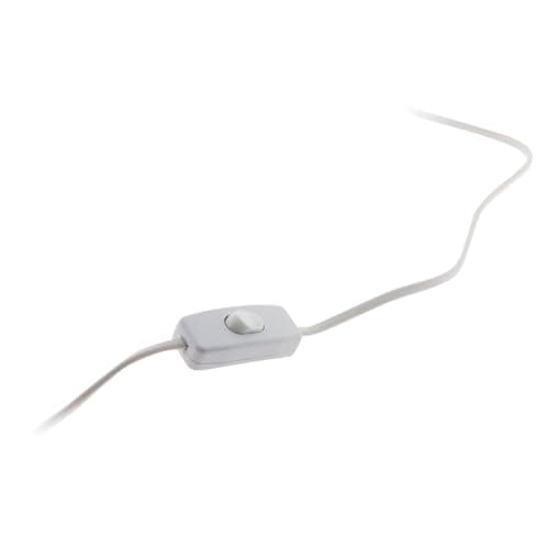 Zenitech Interrupteur Luminaire Blanc - Salon - Intérieur - Facile à Installer - 1,5m