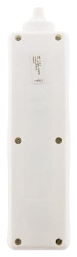 Multiprise Zenitech 4 prises Schuko 16A sans câble - Blanc - Idéal pour la maison - Bureau et salon - Hautement sécurisé
