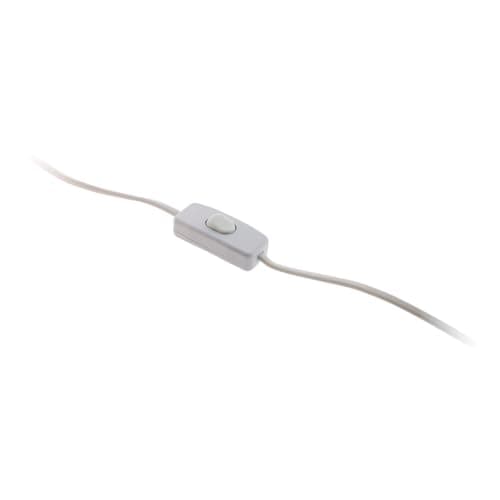 Zenitech Interrupteur Luminaire Blanc - Salon - Intérieur - Facile à Installer - 1,5m