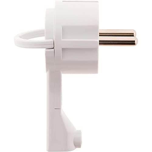 FICHE MÂLE 2P+T 16A EXTRAPLAN EXQUISEMENT BLANC - ZENITECH
