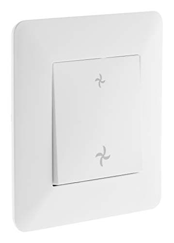 Interrupteur va et vient double Zenitech Titanium pour domicile — Blanc