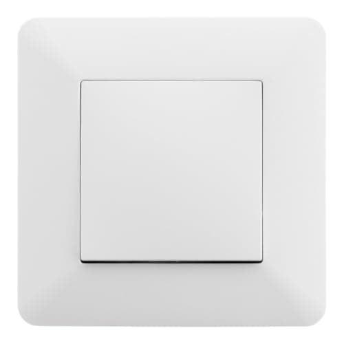 Zenitech - Interrupteur poussoir 10A prêt à poser - Design moderne et esthétique - Blanc - 86x86mm  
Zenitech - Interrup