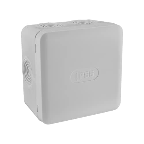 Zenitech - Prise électrique 2P plus T 16A gris clair IP54/IP55 1 paquet - étanche extérieur - Debflex 85X85 - 718806 - P