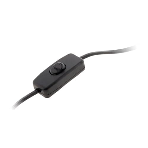 Cordon à interrupteur Zenitech pour luminaire 1,5 m - Noir, idéal pour les décorations d'intérieur, sécurité renforcée,