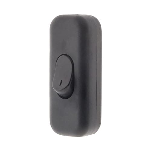 Zenitech - Interrupteur 2A Unipolaire Noir | Interrupteur Sécurisé pour Électroménager et Projets Électriques - Spécific