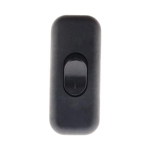 Zenitech - Interrupteur 2A Unipolaire Noir | Interrupteur Sécurisé pour Électroménager et Projets Électriques - Spécific