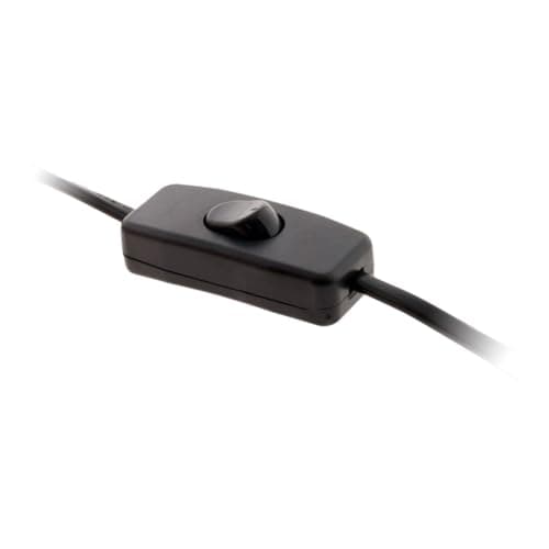 Cordon à interrupteur Zenitech pour luminaire 1,5 m - Noir, idéal pour les décorations d'intérieur, sécurité renforcée,