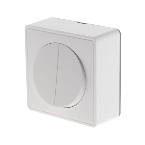 Interrupteur double va et vient Zenitech 10A saillie Silver Vulco pour habitat