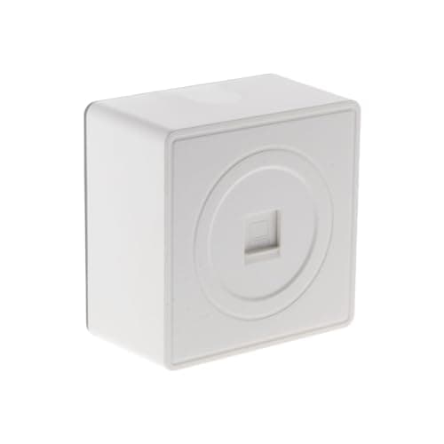 Zenitech Prise téléphone RJ45 en saillie - Blanc Résistante pour Maison & Bureau - Connexion Rapide et Durable - 1 Port