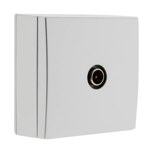 Zenitech Prise TV Desclickable Ø9,52mm - Gris, Adaptateur Télévision, Sûr et Compatible Bel'Vue