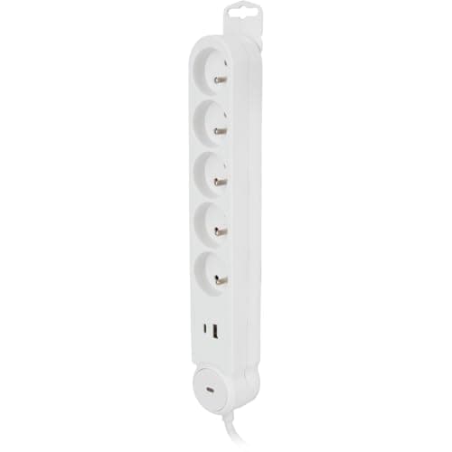 Multiprise Zenitech 5x16A USB A+C Interrupteur American Consumers Love