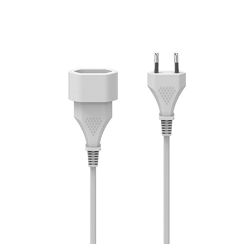 Hama Rallonge éléctrique 5m blanc pour intérieur Euro prise plate