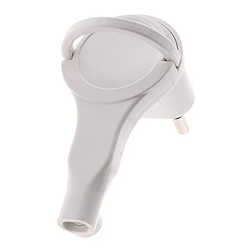 FICHE MÂLE ZENITECH 2P 6A EXTRAPLATE BLANC - 6Ampères - Connecteur Électrique