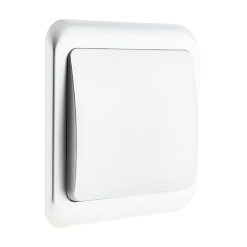Zenitech Interrupteur Simple Antaria 10A - 750W 2Pcs en Ivoire - Interrupteur Économie Énergie - Interrupteur Maison Mod
