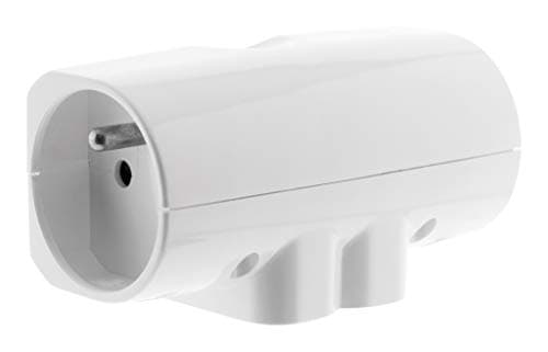 Zenitech Quadriplite 2x 16A + 2x 6A latérale Blanc pour installateurs professionnels au bureau de travail