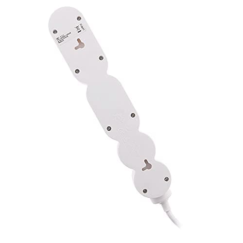 Bloc Home 5 prises 16A 2P+T blanc - pour la maison - câble 1,5m - design élégant - Blanc - Zenitech