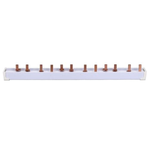 Peigne de raccordement 4P 63A 12 modules 4 pôles quadripolaires, pour appareils DIN, 22,5 cm, connexion unités et tablea