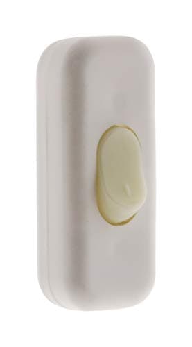 Zenitech Interrupteur Unipolaire Luminescent 2A Noir Usage Domestic - Intérieur - Éclairage — Blanc