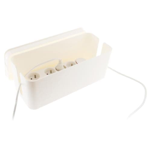 Cache Multiprise Boie Blanc 12 Ports - Protection contre les surtensions pour Utilisation Maison et Bureau, Zenitech