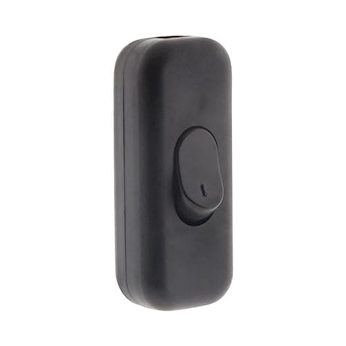 Zenitech - Interrupteur 2A Unipolaire Noir | Interrupteur Sécurisé pour Électroménager et Projets Électriques - Spécific