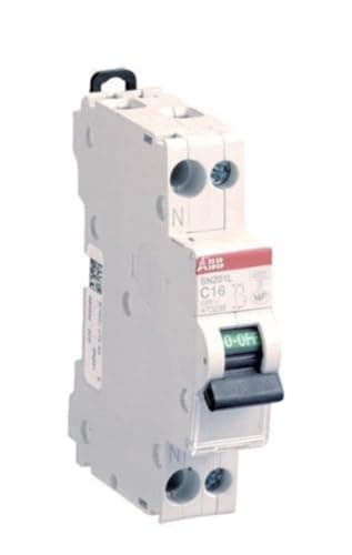 ABB 470088 Disjoncteur Modulaire Phase Plus Neutre 16 A - Protection Électrique Sécurisée pour Électricien et Maison - 1