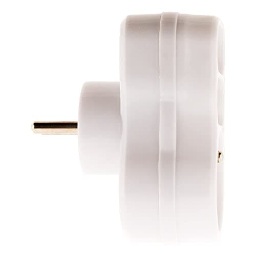 Zenitech Triplite 1x16A + 2x6A Appareil de Protection Électrique pour Maison - Blanc - Sécurité Électrique Dépannage Faç