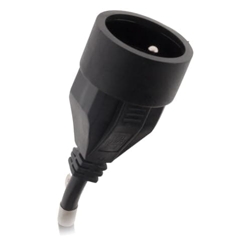 Prolongateur 16A 2P+T HO5VV-F 3G1,5mm² - Noir 5m - Zenitech