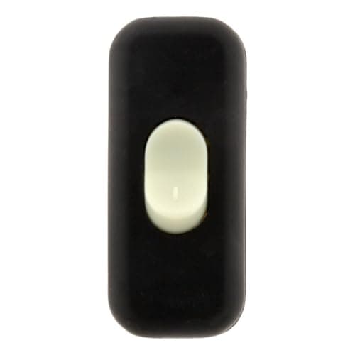 Zenitech Interrupteur Unipolaire Luminescent 2A Noir Usage Domestic - Intérieur - Éclairage