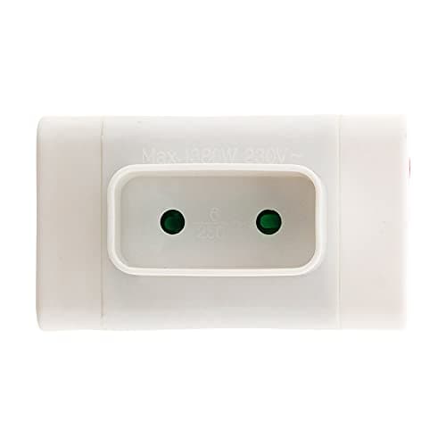 Multiprise Triplite Zenitech 6A latérale blanche pour bureau