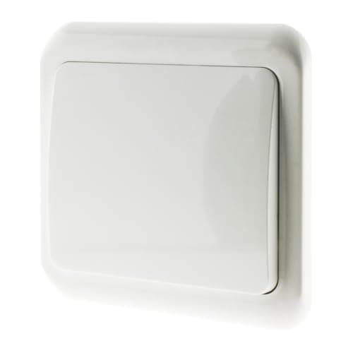 Zenitech Interrupteur_simple_encastré_Blanc_Antaria