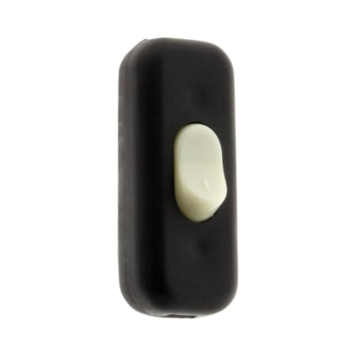 Zenitech Interrupteur Unipolaire Luminescent 2A Noir Usage Domestic - Intérieur - Éclairage