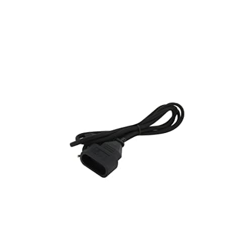 Chacon Rallonge électrique textile 1,5m - Noir -Pour le jardin - Extension de prise sûre et portable - Longueur de 1,5m