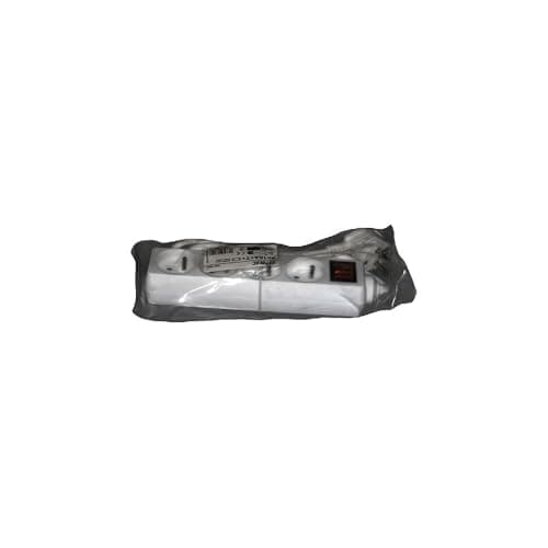 Bloc Multiprise 4 Prises 16A avec Terre + Interrupteur Marche/Arrêt Lumineux, Câble 1m - Blanc Compact et Robuste