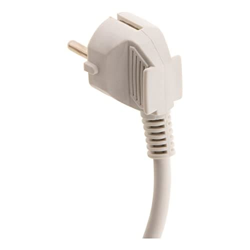 Zenitech Prolongateur Électrique 10m 16A HO5VV-F 3G1.5mm² - Cordon Électrique Sécurisé Blanc pour Maison et Jardin (HO5V