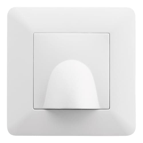 Zenitech Plaque Sortie de Câble 16A - Design Moderne à Réglage Millimétrique - Encastrable Compatible Boîte - Blanc