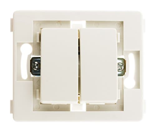 Double va et vient bornes auto composables Blanc Venise