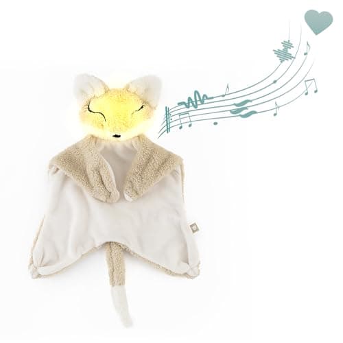 MyHummy Aide à S'endormir Lapin 5in1 Lampes Douces pour Sommeil Apaisant Femme Homme Chambre à Coucher LED Blanc Chaud — Fox
