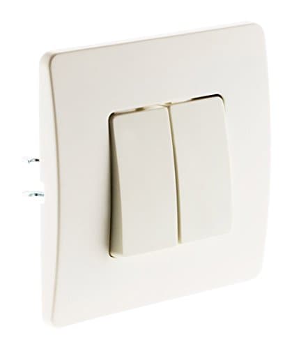 Double Va et Vient Bornes Auto Zenitech Blanc Câblage Rapide Installation Compatible Boîtes Standards Fixation à Vis et