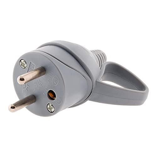 Étui mâle anneau -16A 2P+T - gris - Zenitech