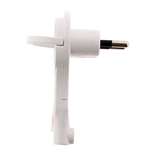 FICHE MÂLE ZENITECH 2P 6A EXTRAPLATE BLANC - 6Ampères - Connecteur Électrique
