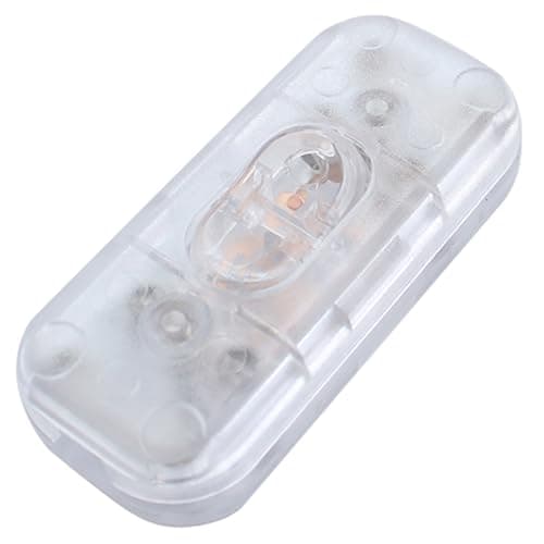 Interrupteur Lampe de Chevet Bi-Polaire Noir 6A 250V, pour Lampe de Bureau et de Chevet, Petit Appareil — transparent