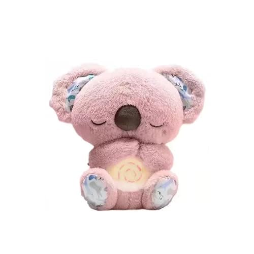 Dabeto Schlummer Koala Rose pour Adultes, Doudou Respiratoire Apaisant, Cadeau Anniversaire Chambre À Coucher