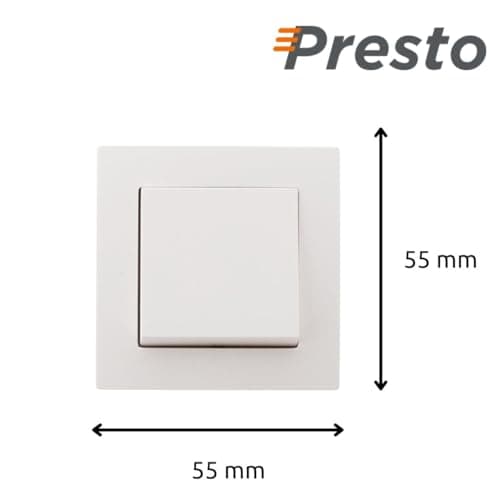 Interrupteur complet va-et-vient Zenitech 10A Presto pour domicile