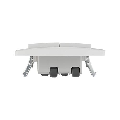 DEBFLEX - Double Interrupteur Va et Vient - Designs Élégants - Facile à Installer - Blanc - 85 x 82 x 37 mm
