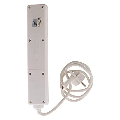 Câble de rallonge 5 prises avec interrupteur - fiche extraplate 1m - Zenitech