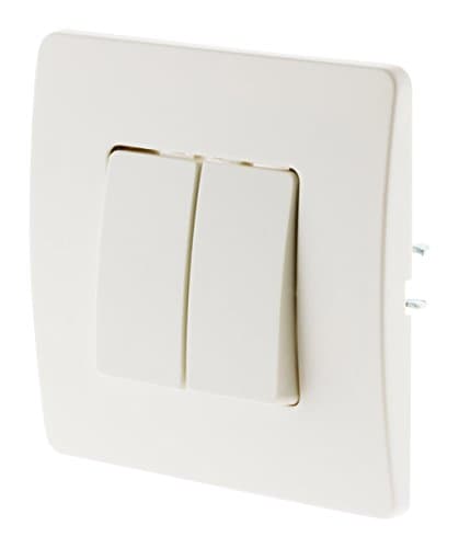 Double Va et Vient Bornes Auto Zenitech Blanc Câblage Rapide Installation Compatible Boîtes Standards Fixation à Vis et