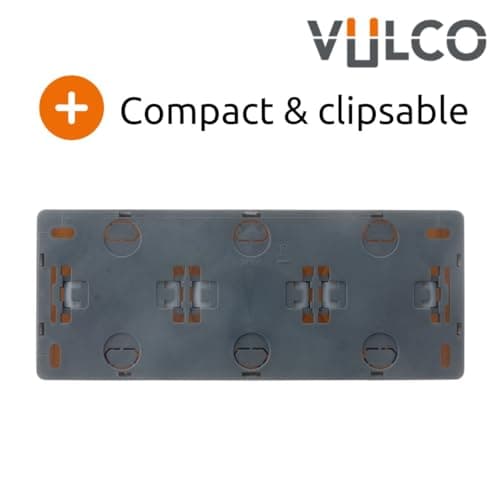Prise triple 16A en saillie Blanc Vulco - Sécurité et_performance électriques - 3 prises