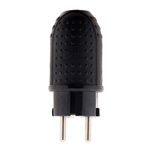 Fiche caoutchouc mâle 16A 2P+T résistant à la chaleur et aux étincelles - Zenitech - Fiche de connexion électrique indus