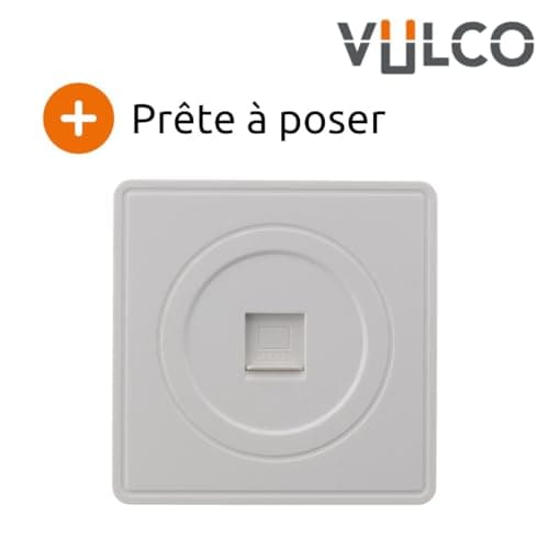 Zenitech Prise téléphone RJ45 en saillie - Blanc Résistante pour Maison & Bureau - Connexion Rapide et Durable - 1 Port