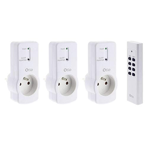 Zenitech - Prises électriques intelligentes à télécommande | Économie d'énergie | Pour maison/chambre - Pack de 3 - Blan